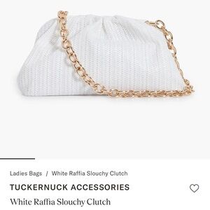 Tuckernuck Raffia Clutch (brand new)